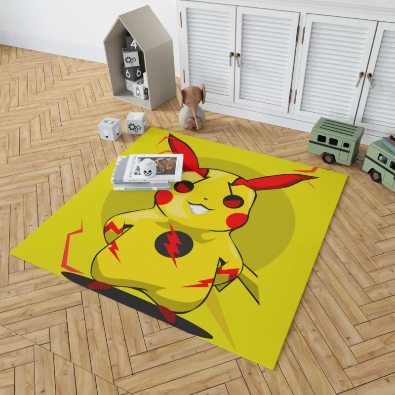 Electric Adventure Pikachu Tale Anime Rug 1