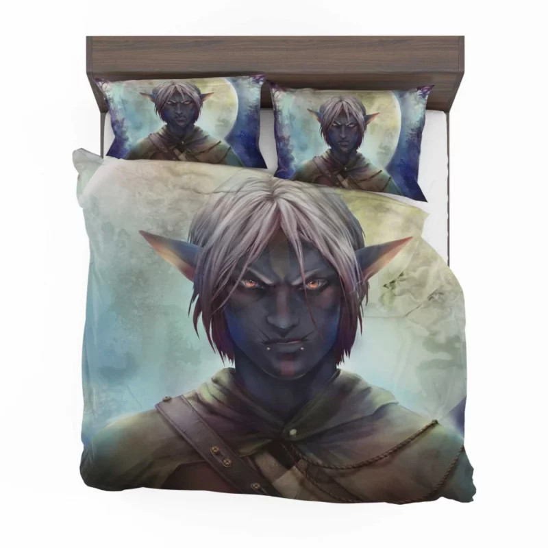 Elegant Elf Moonlight Guardian Anime Bedding Set 1