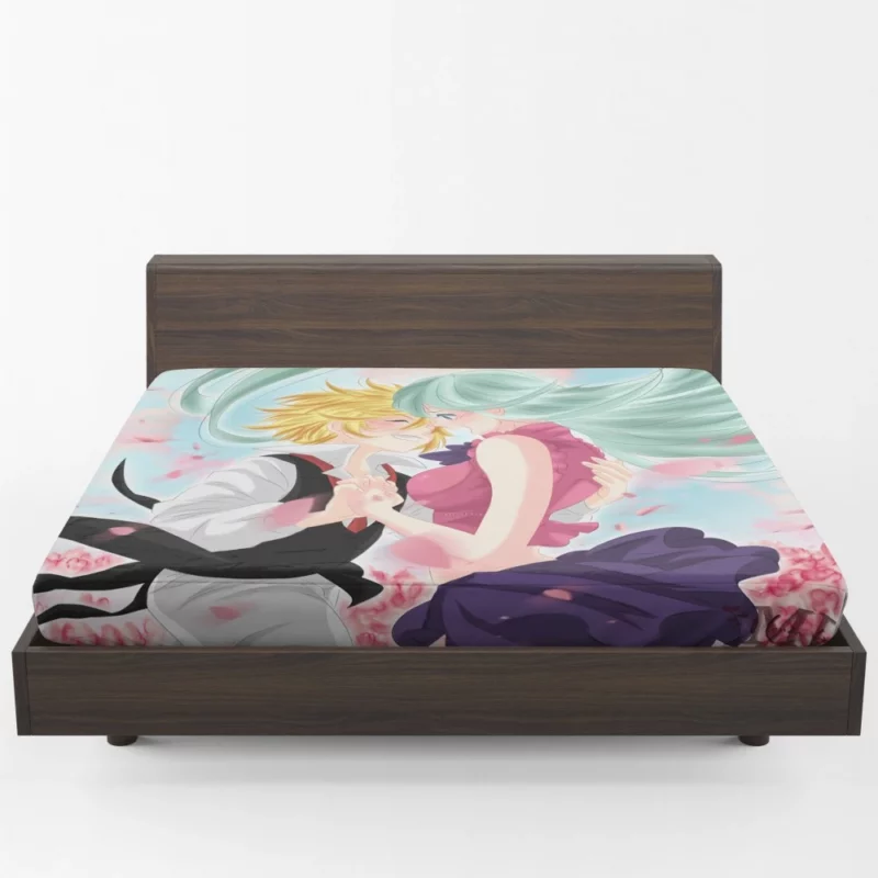 Elizabeth & Meliodas Unbreakable Tie Anime Fitted Sheet 1