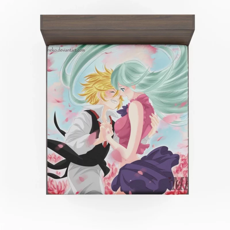 Elizabeth & Meliodas Unbreakable Tie Anime Fitted Sheet