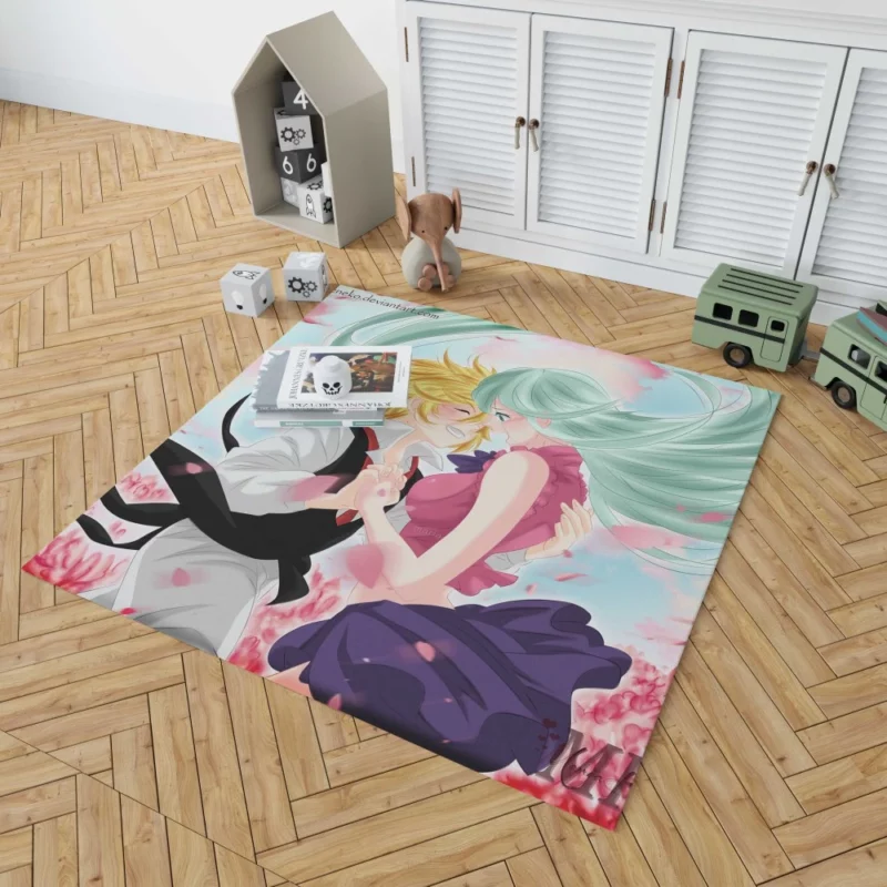 Elizabeth & Meliodas Unbreakable Tie Anime Rug 1