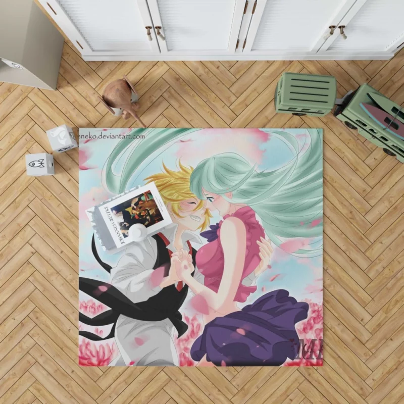 Elizabeth & Meliodas Unbreakable Tie Anime Rug