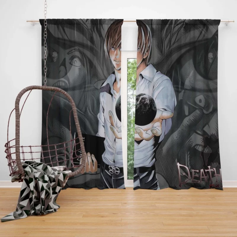 Embrace Your Fate Light Yagami Anime Curtain