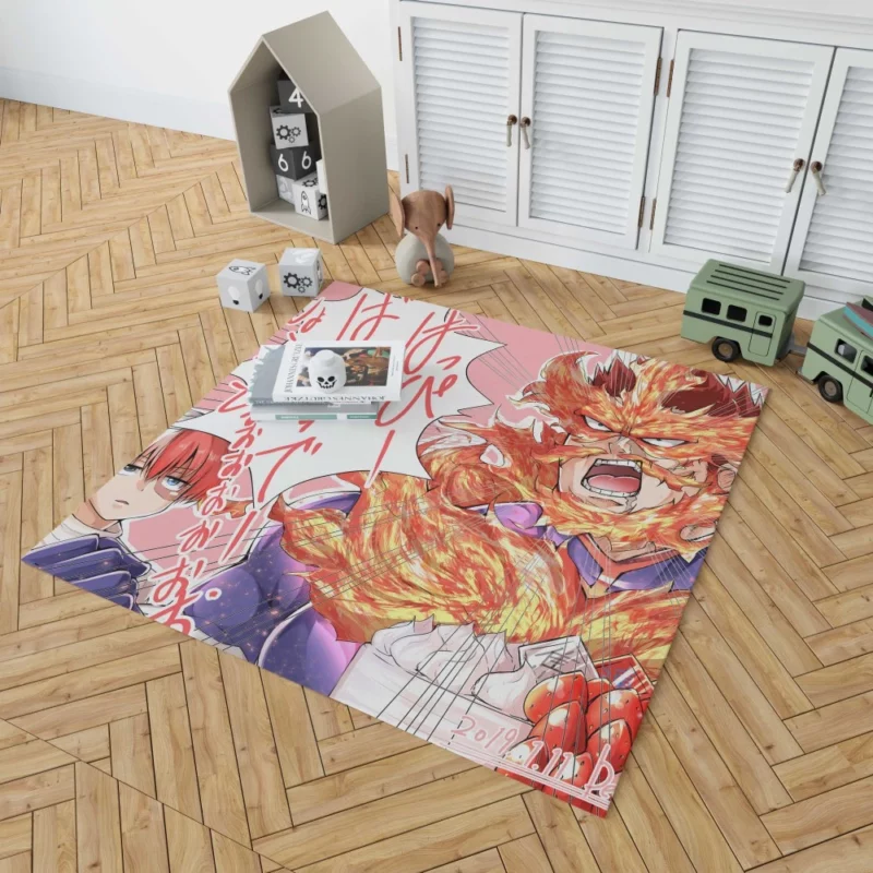 Enji Todoroki Endeavor Struggle Anime Rug 1