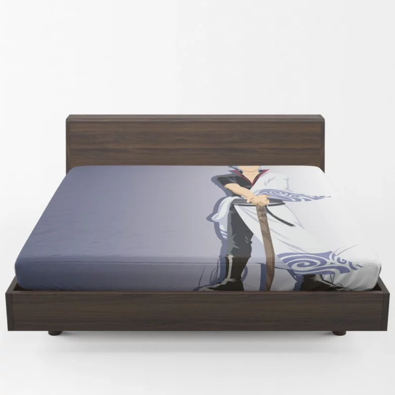 Epic Gintoki Minimalist Vector Anime Fitted Sheet 1