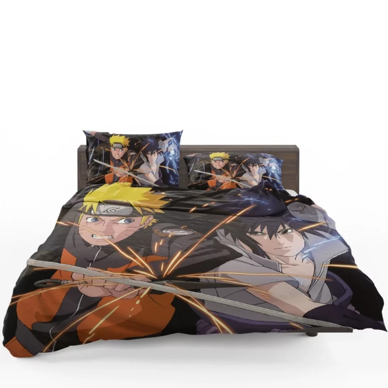 Epic Showdown Naruto vs Sasuke Anime Bedding Set