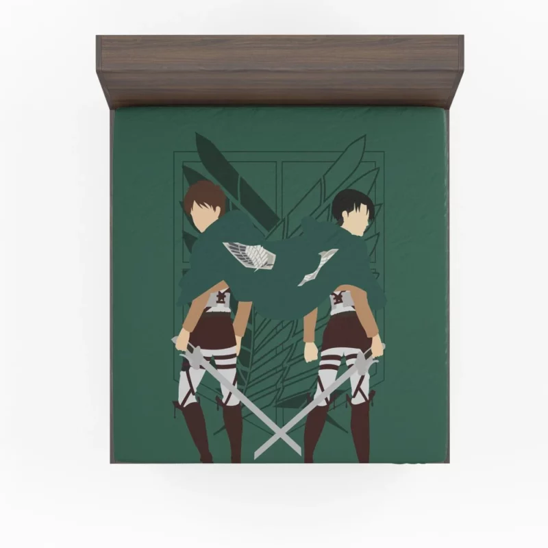 Eren Yeager A Soldier Path Anime Fitted Sheet
