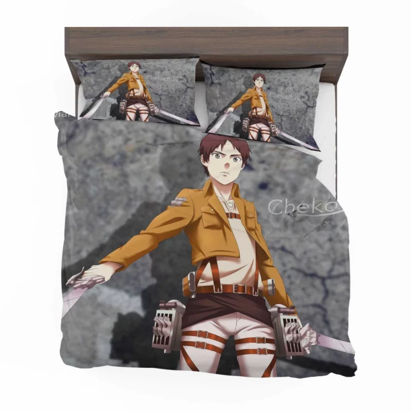 Eren Yeager Beyond the Walls Anime Bedding Set 1