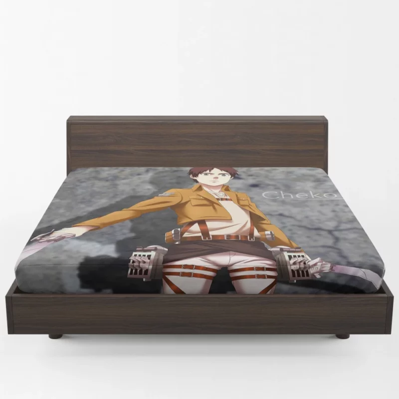 Eren Yeager Beyond the Walls Anime Fitted Sheet 1