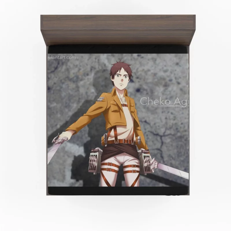 Eren Yeager Beyond the Walls Anime Fitted Sheet