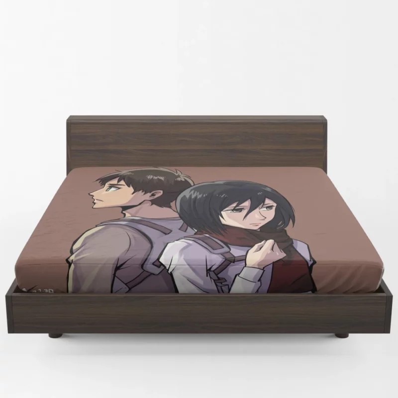 Eren Yeager Bonds of Brotherhood Anime Fitted Sheet 1