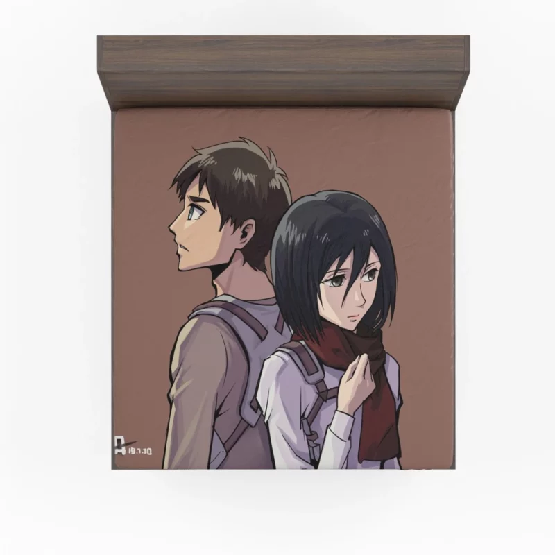 Eren Yeager Bonds of Brotherhood Anime Fitted Sheet