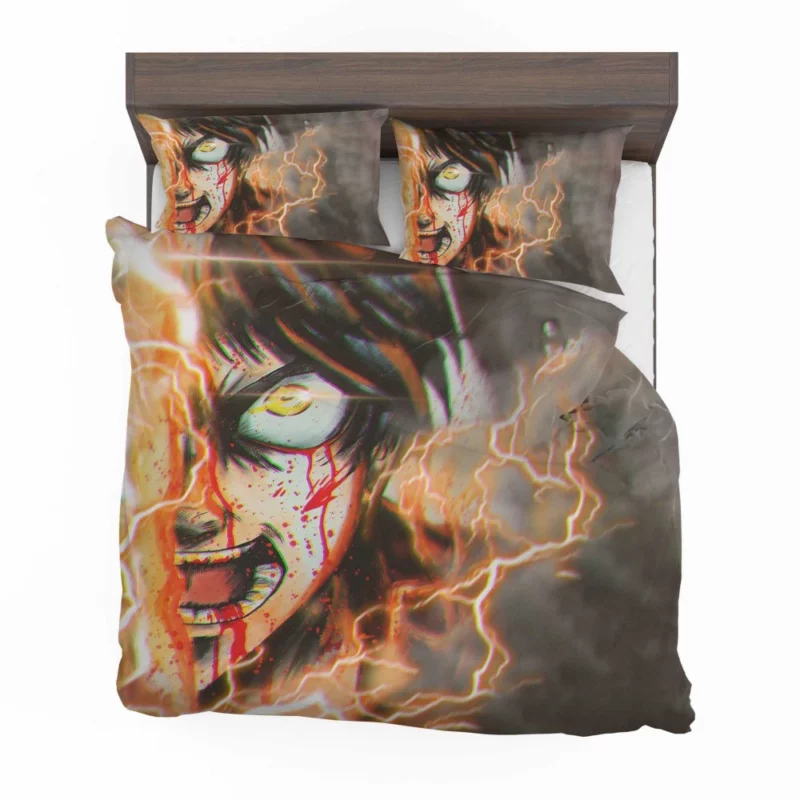 Eren Yeager Heroic Stand Anime Bedding Set 1