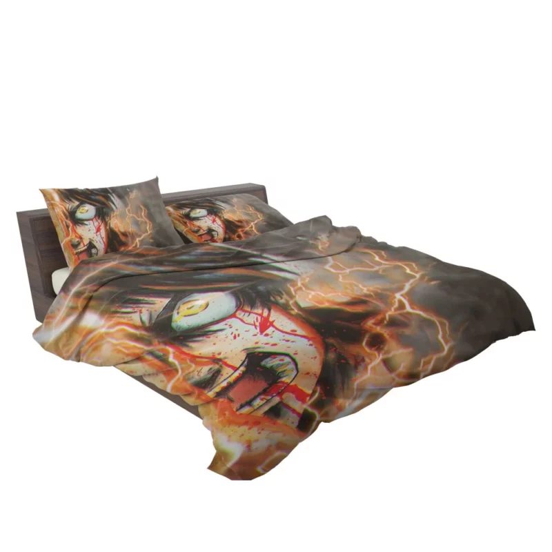 Eren Yeager Heroic Stand Anime Bedding Set 2