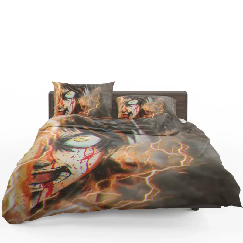 Eren Yeager Heroic Stand Anime Bedding Set