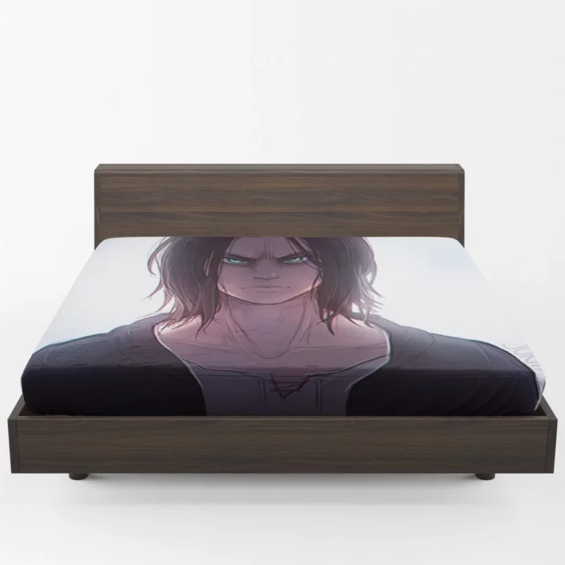 Eren Yeager Heroic Struggle Anime Fitted Sheet 1