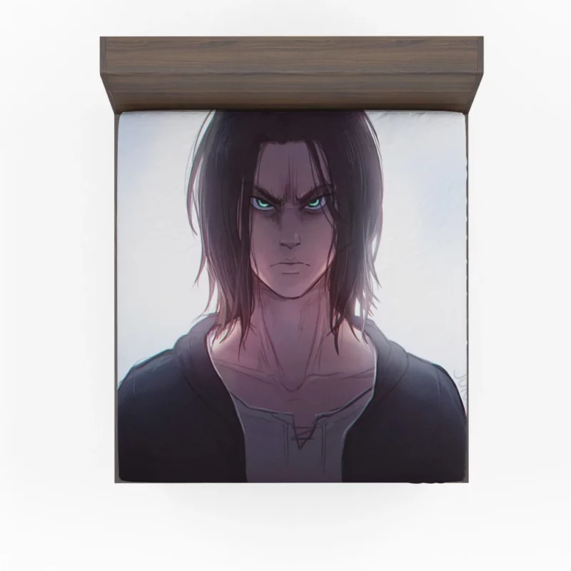 Eren Yeager Heroic Struggle Anime Fitted Sheet