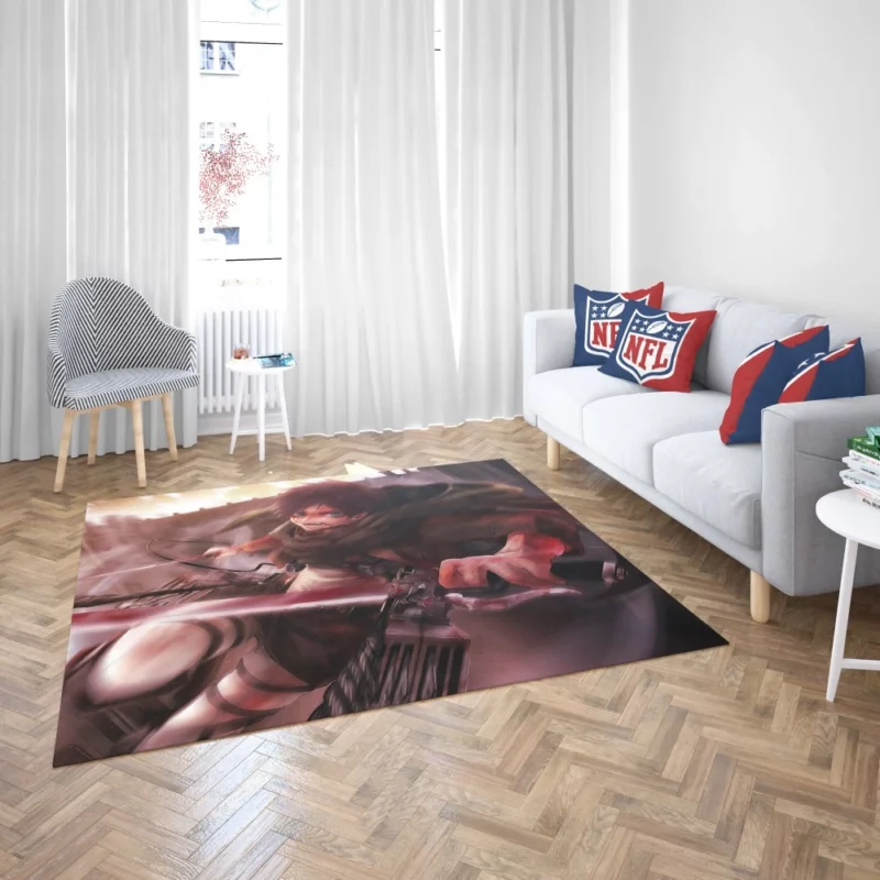 Eren Yeager Humanity Avenger Anime Rug 2