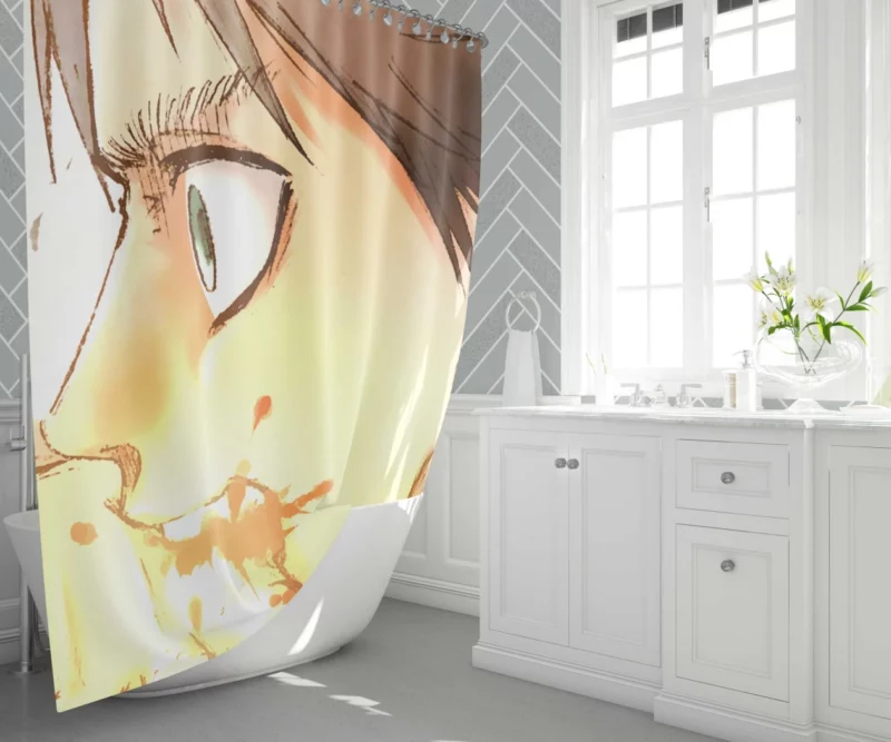 Eren Yeager Last Stand Anime Shower Curtain 1