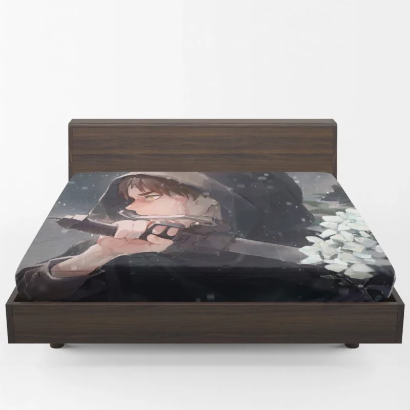 Eren Yeager Snowfall Battle Anime Fitted Sheet 1
