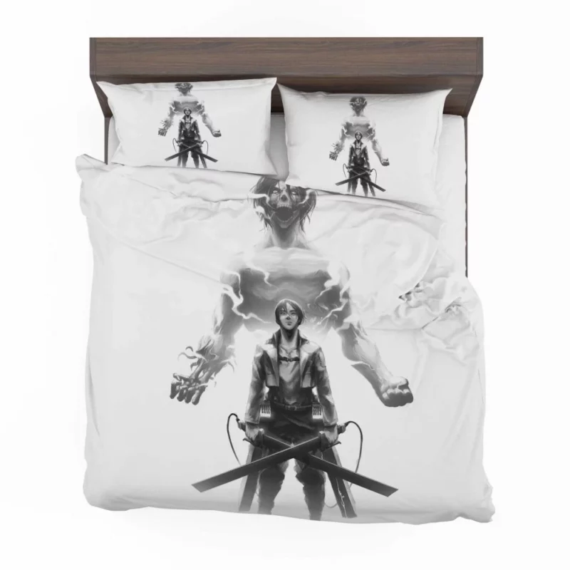 Eren Yeager Strive for Survival Anime Bedding Set 1