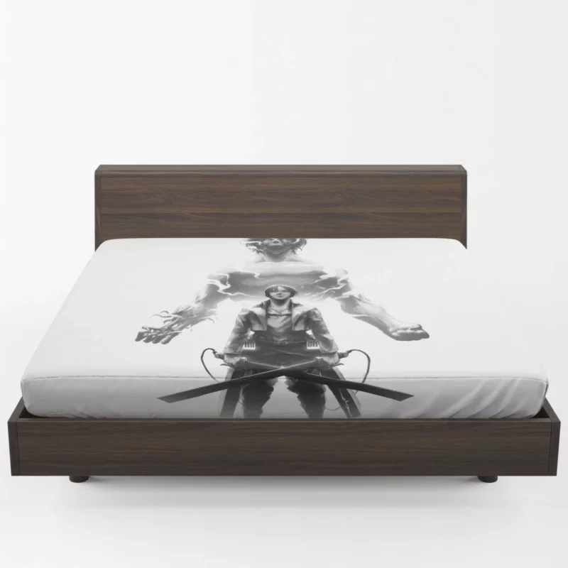 Eren Yeager Strive for Survival Anime Fitted Sheet 1