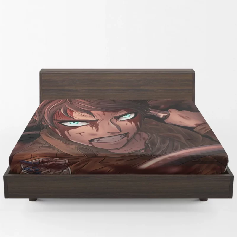 Eren Yeager Striving for Freedom Anime Fitted Sheet 1