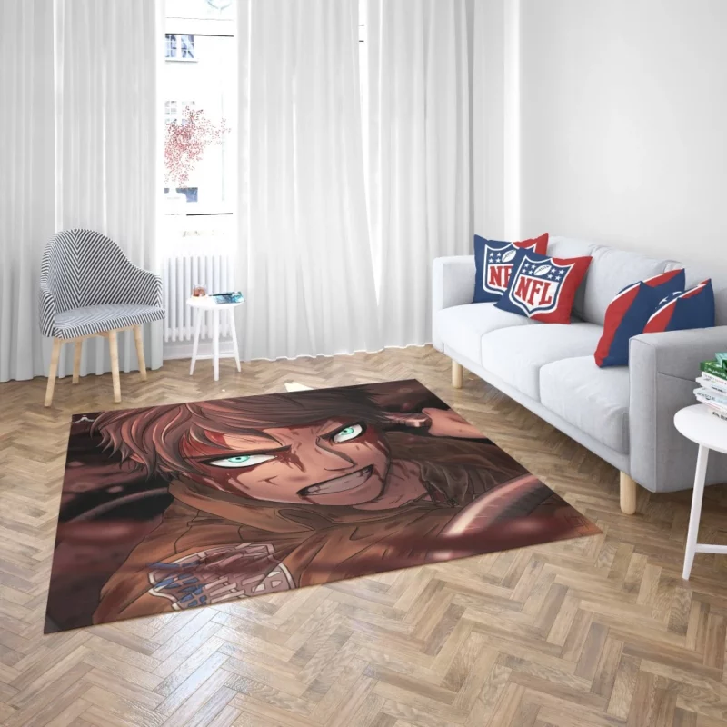 Eren Yeager Striving for Freedom Anime Rug 2