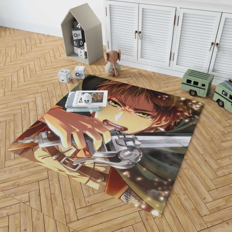 Eren Yeager Struggle Unleashed Anime Rug 1