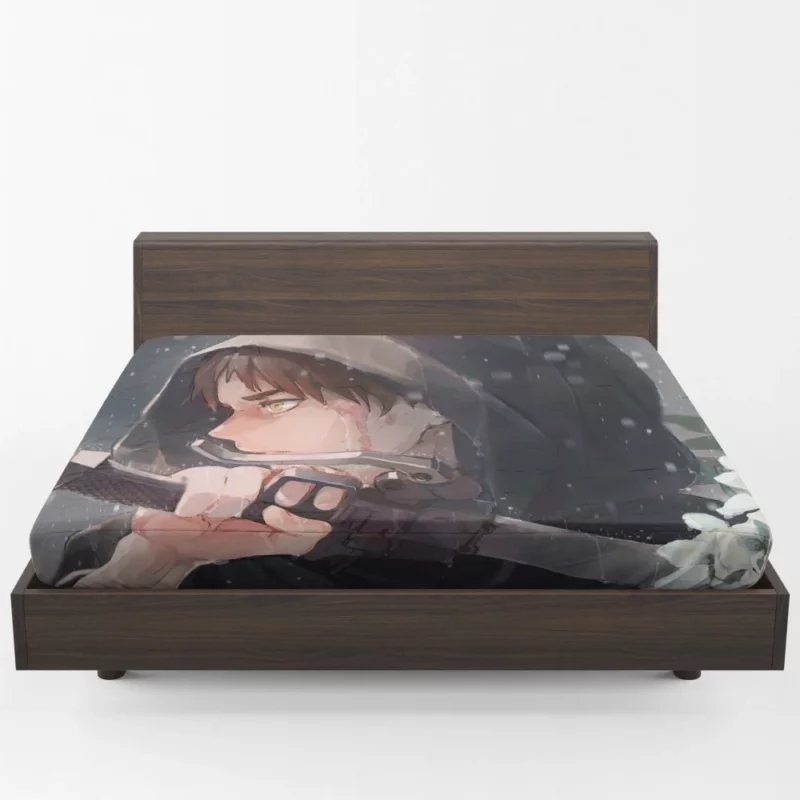 Eren Yeager Sword and Titan Anime Fitted Sheet 1