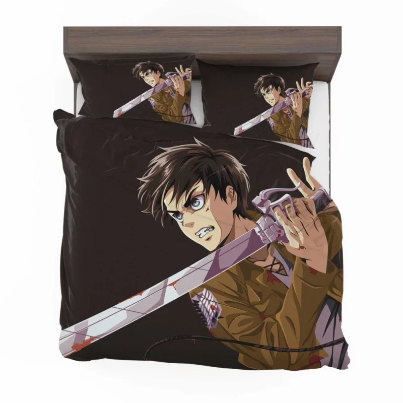 Eren Yeager Titan Determination Anime Bedding Set 1