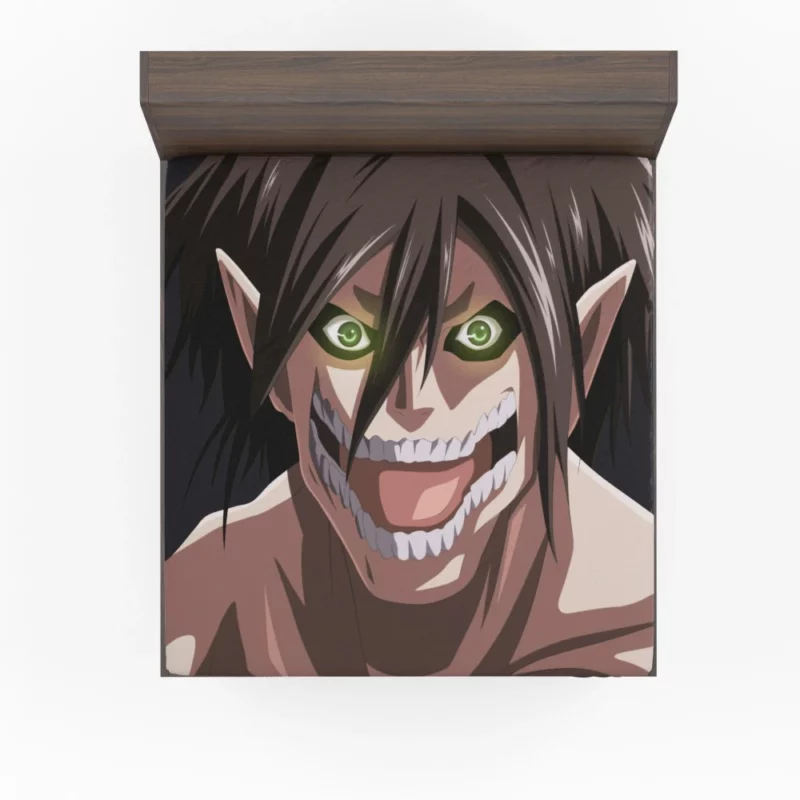 Eren Yeager Titan Might Anime Fitted Sheet