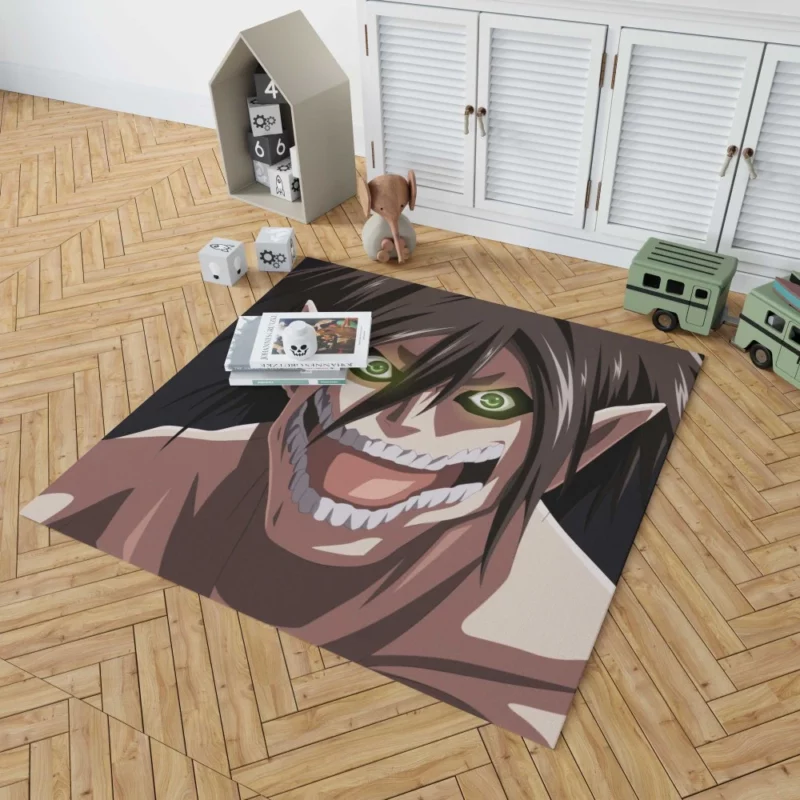 Eren Yeager Titan Might Anime Rug 1