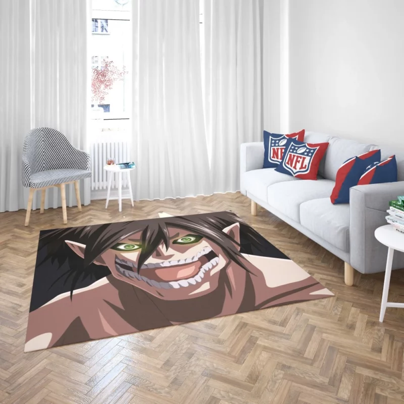 Eren Yeager Titan Might Anime Rug 2