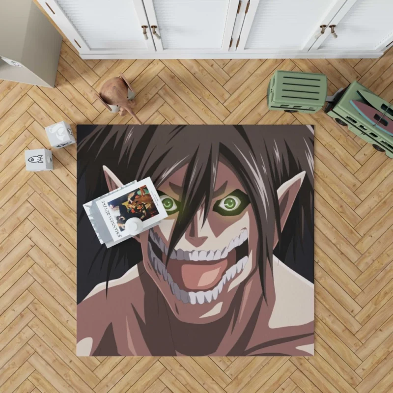 Eren Yeager Titan Might Anime Rug