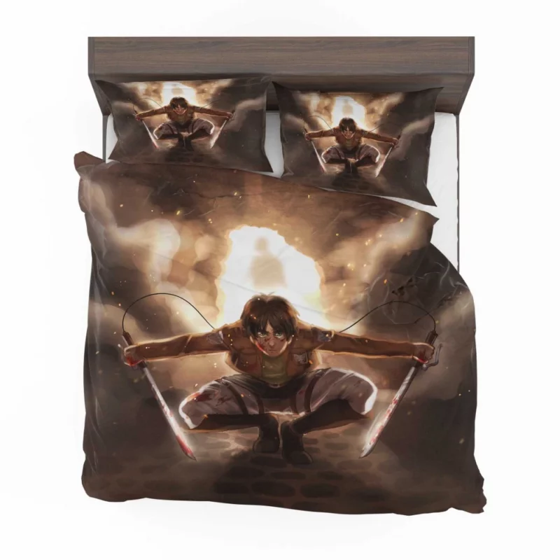 Eren Yeager Titan Rising Anime Bedding Set 1