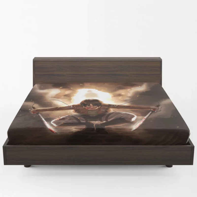 Eren Yeager Titan Rising Anime Fitted Sheet 1