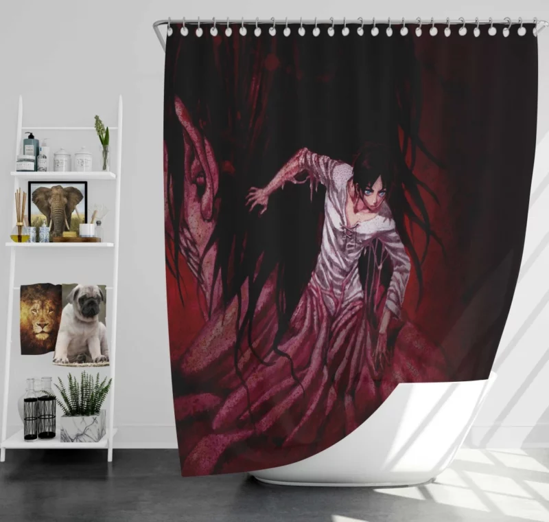 Eren Yeager Titan Roar Anime Shower Curtain