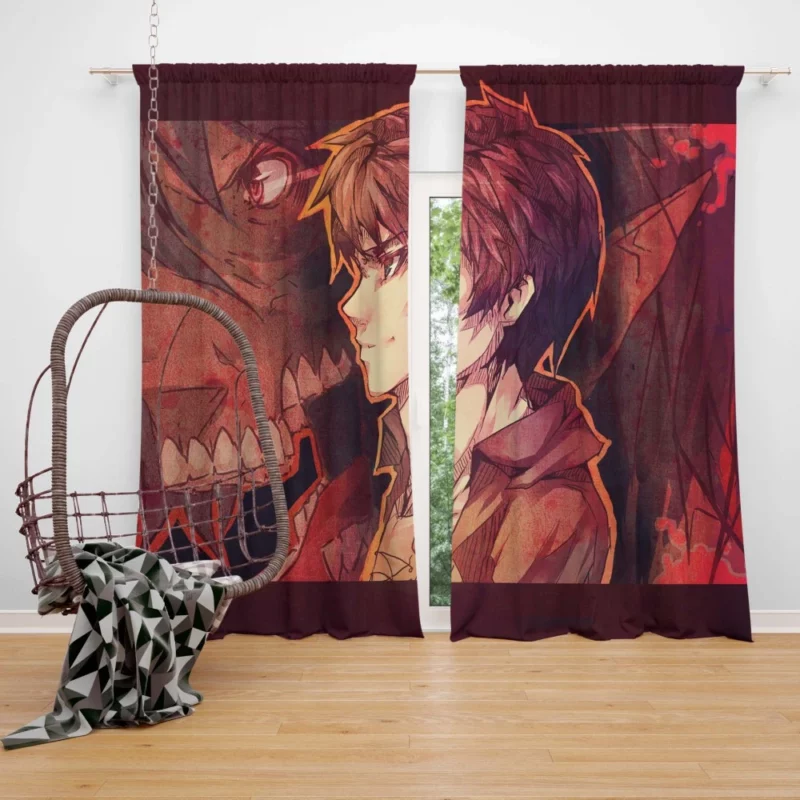 Eren Yeager Titan Unchained Anime Curtain