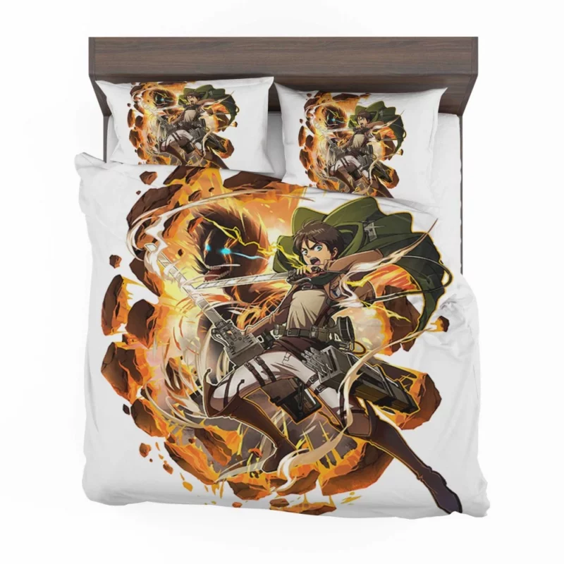 Eren Yeager Titan Unleashed Anime Bedding Set 1