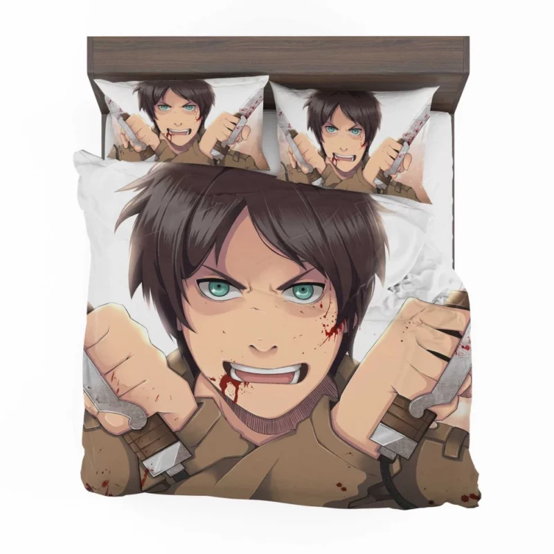 Eren Yeager Unyielding Resolve Anime Bedding Set 1