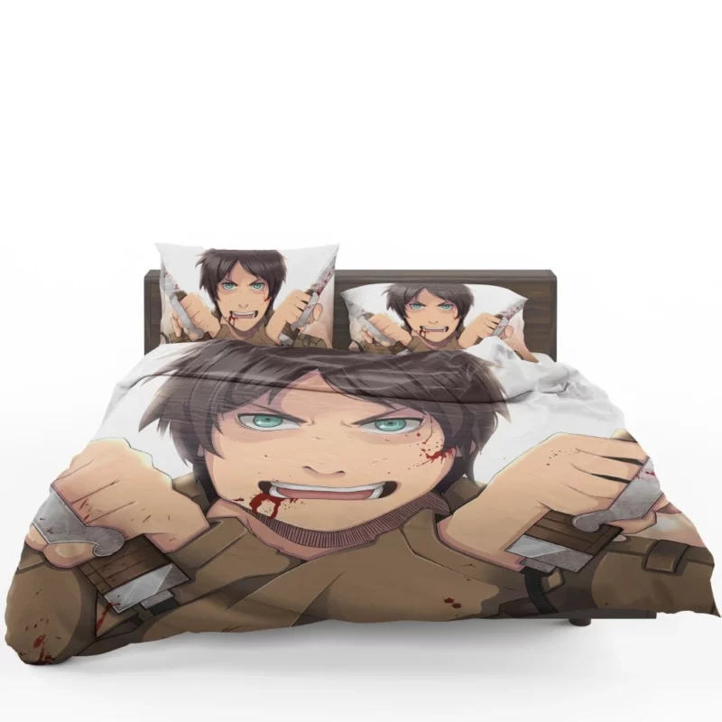 Eren Yeager Unyielding Resolve Anime Bedding Set