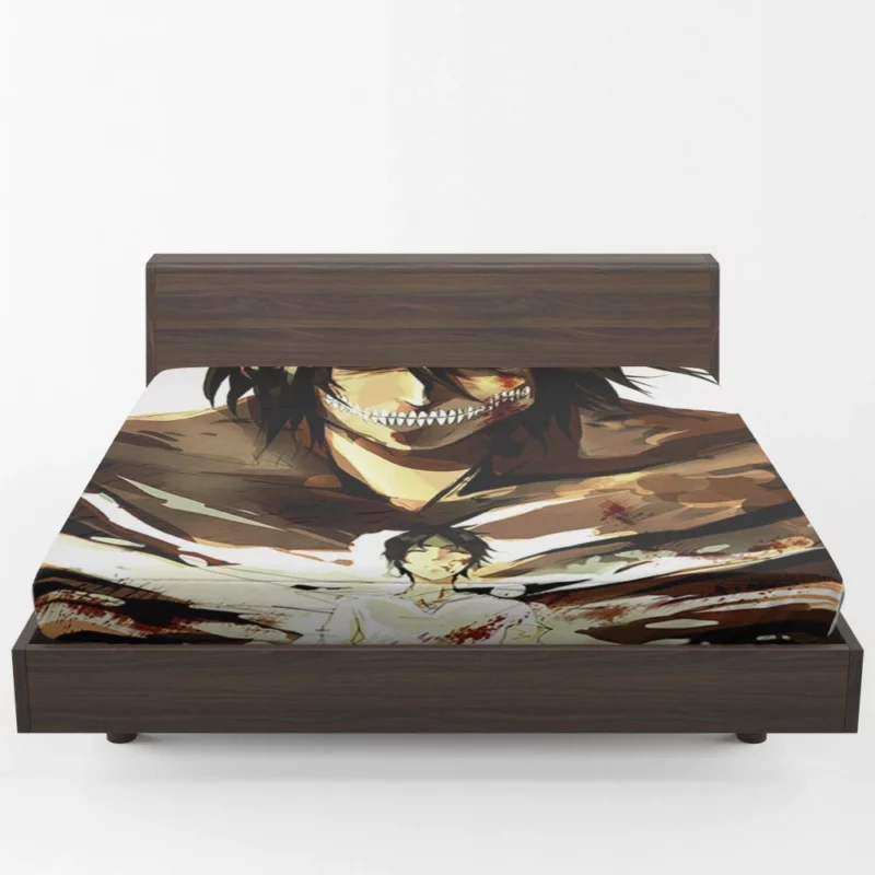 Eren Yeager Unyielding Will Anime Fitted Sheet 1