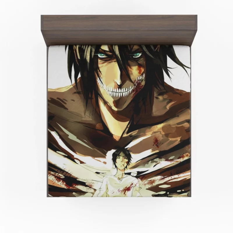 Eren Yeager Unyielding Will Anime Fitted Sheet
