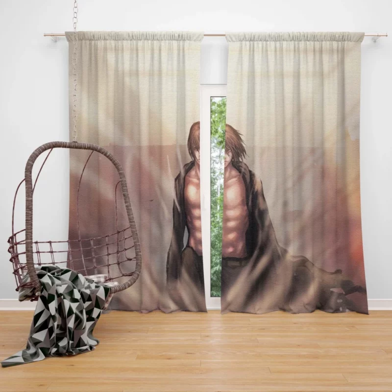Eren Yeager Vengeance Unleashed Anime Curtain