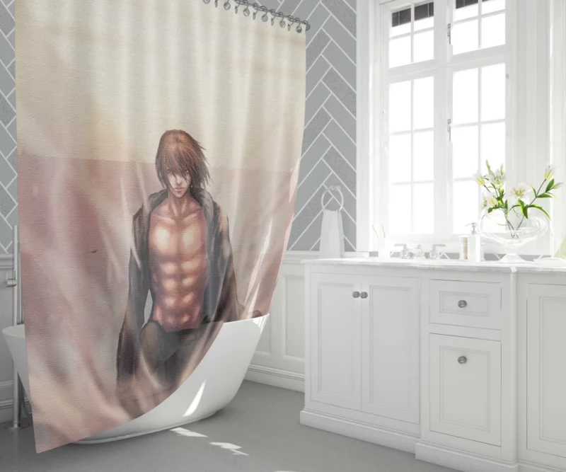 Eren Yeager Vengeance Unleashed Anime Shower Curtain 1