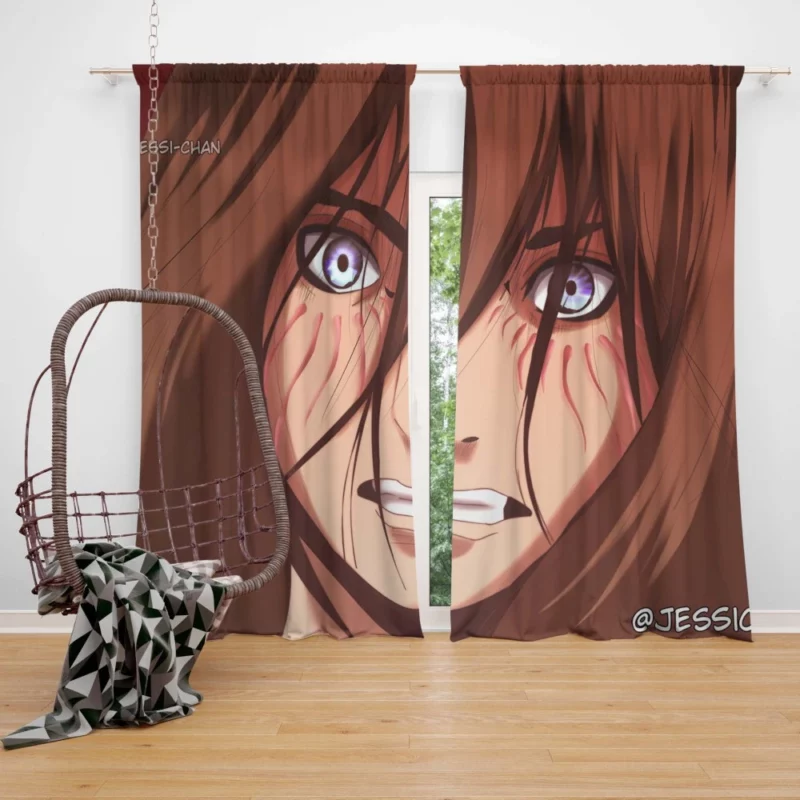 Eren Yeager Warrior Journey Anime Curtain