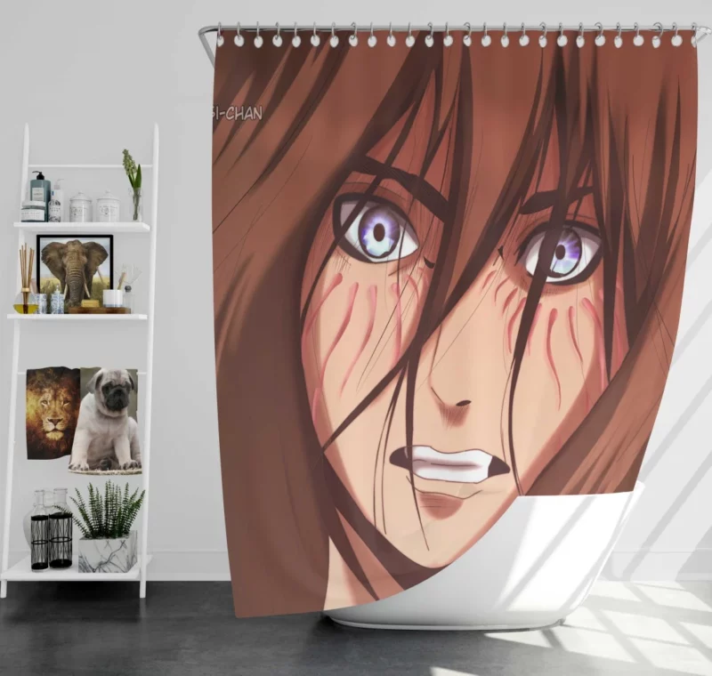 Eren Yeager Warrior Journey Anime Shower Curtain