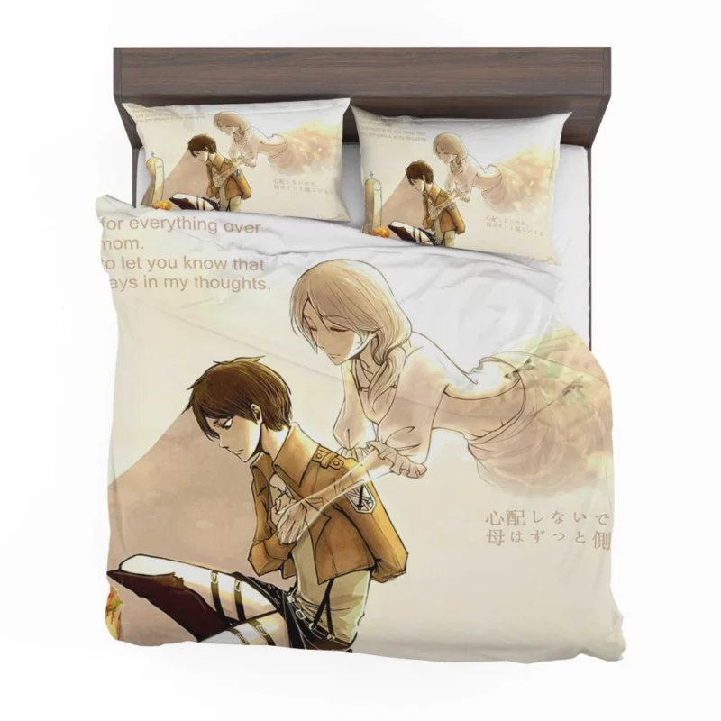 Eren and Carla Family Ties Anime Bedding Set 1