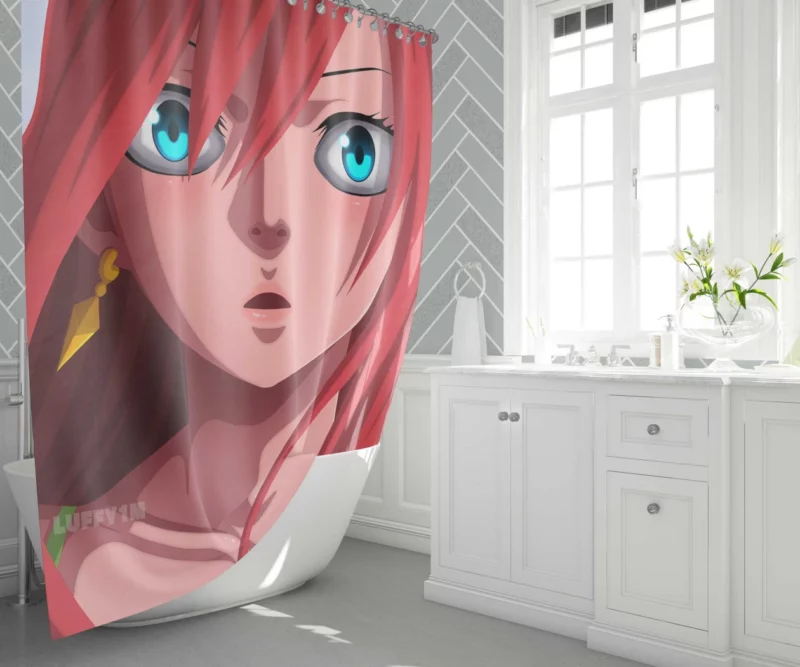 Erza Legacy Fairy Tail Legend Anime Shower Curtain 1